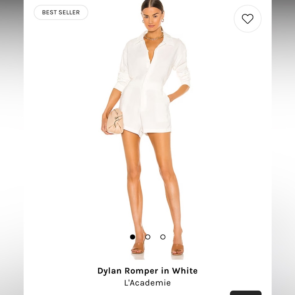 Dylan Romper in White, size S
L'Academie